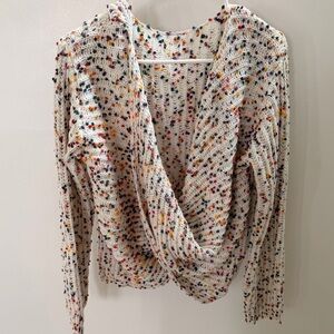 Elegant Multicolor Knit Women's Blouse